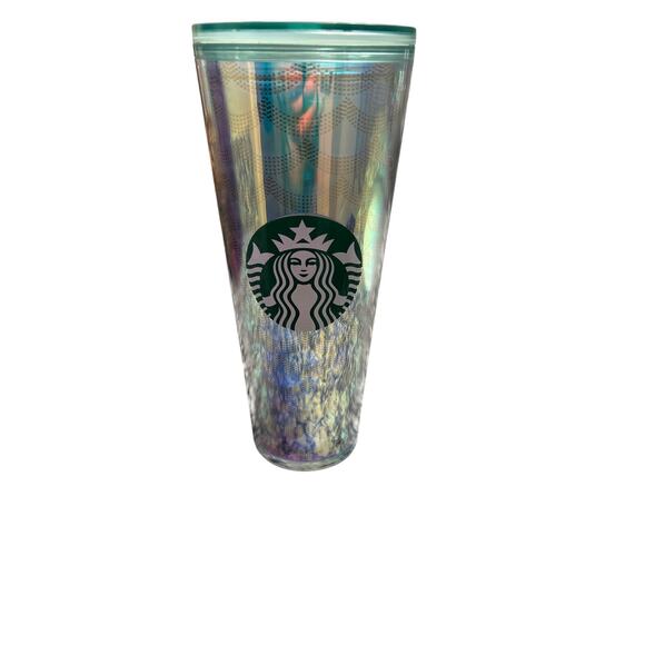 Silver Starbucks Insulated Cup with Lid Straw Hole Solid Color No Design - Picture 1 of 4